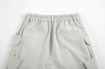 Bob – Men's Loose Straight Shorts with Irregular Pockets