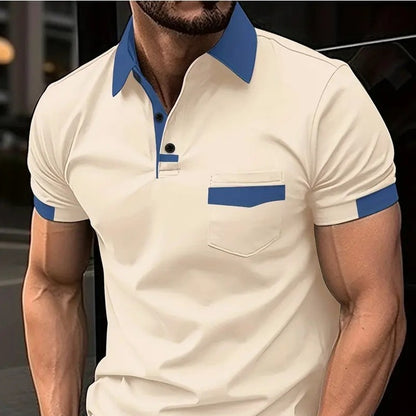 Mick – Men's Loose Fit Polo Shirt with Zipper Details