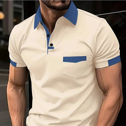 Mick – Men's Loose Fit Polo Shirt with Zipper Details