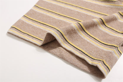 Ray – Vintage Stripe Short-sleeved Polo Shirt