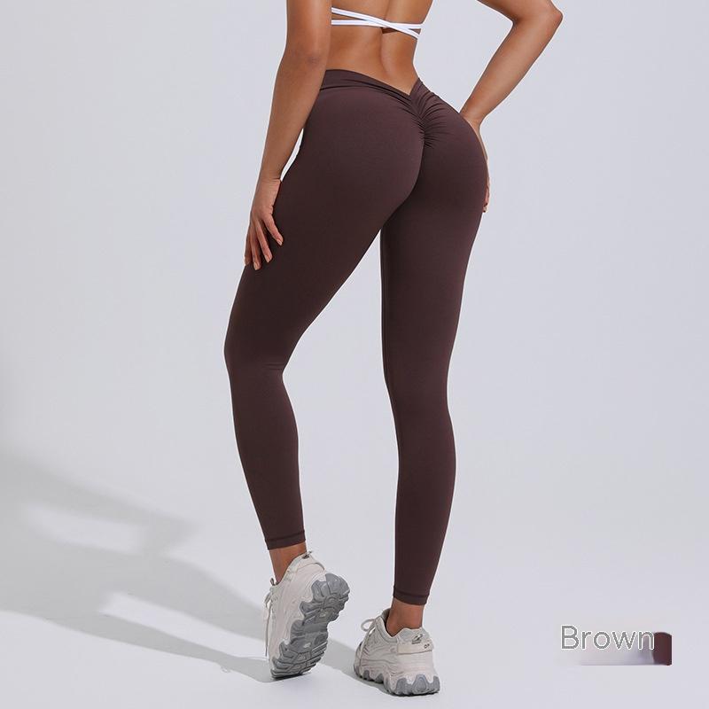 Natasha – V Waist Hip Lifting Peach Pants