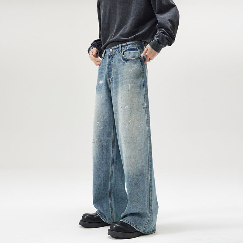 Anthony – American-Style Washed Loose Jeans