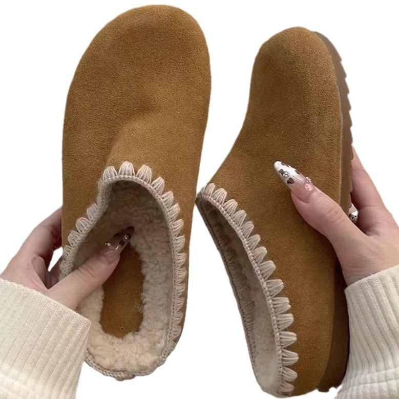 Diana – Women's Fleece-lined Platform Slippers