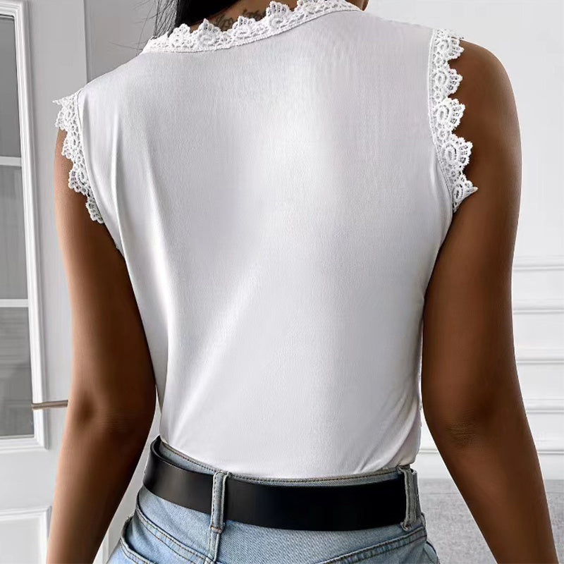 Ruby – Floral Lace Vest