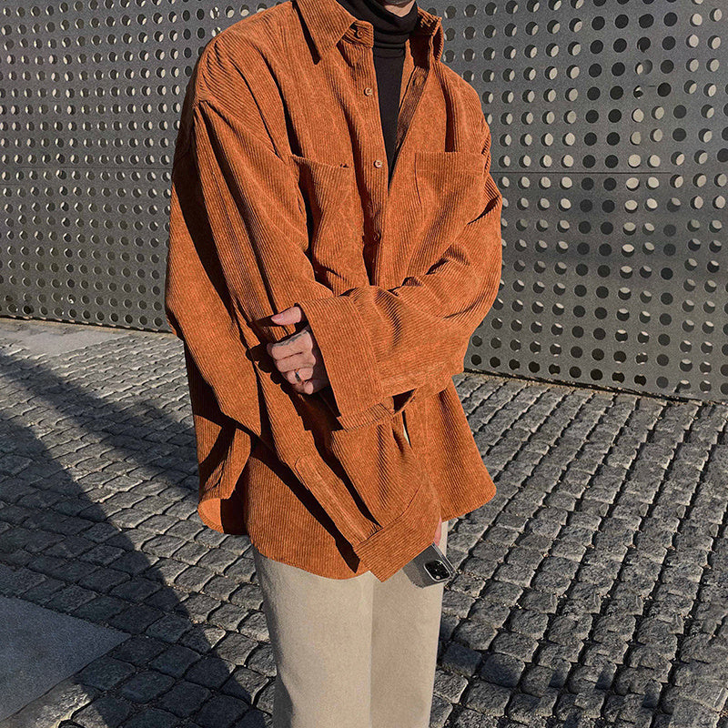 Glenn – Men's Casual Retro Long-Sleeved Shirt Jacket