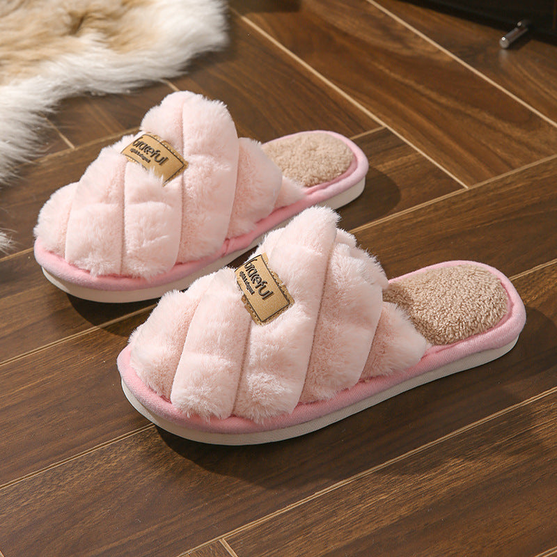 Brenda – Cozy Non-Slip Plush Vegan Slippers