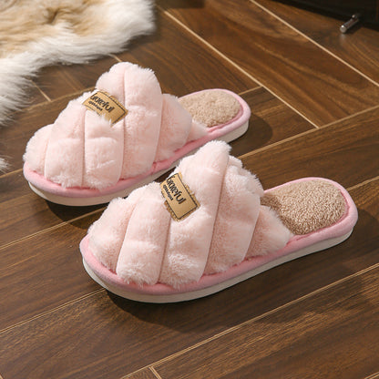 Brenda – Cozy Non-Slip Plush Vegan Slippers