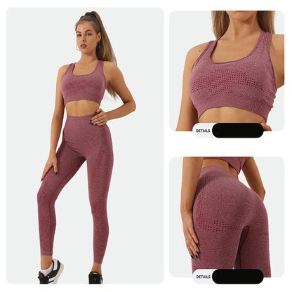 Ann – Seamless Yoga Set with High Waist Leggings