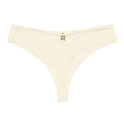 Shirley – Seamless Ice Silk Low-Waist Thong Set
