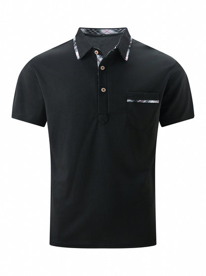 Roger – Casual Men's Polo Shirt with Asymmetric Design