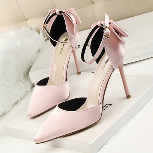 Spring new bed high heels stiletto wedding shoes