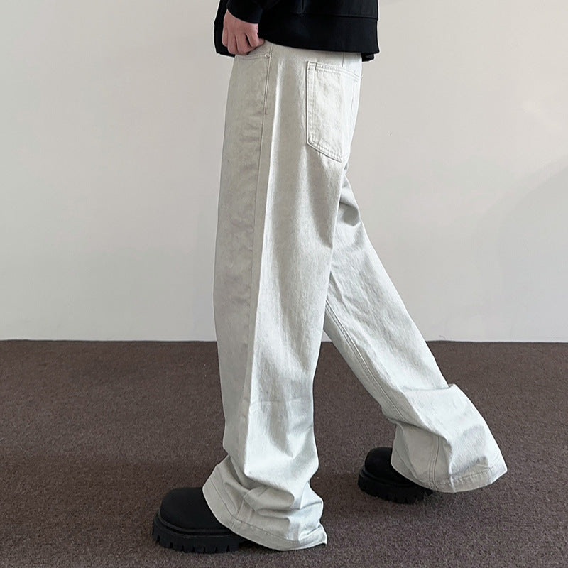 Kelvin – Distressed Casual White Jeans