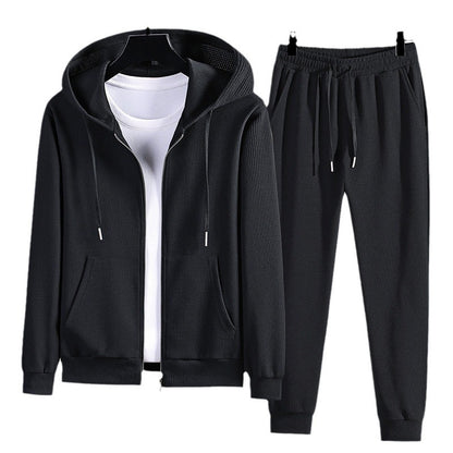Thomas – Waffle Textured Hooded Sports Set