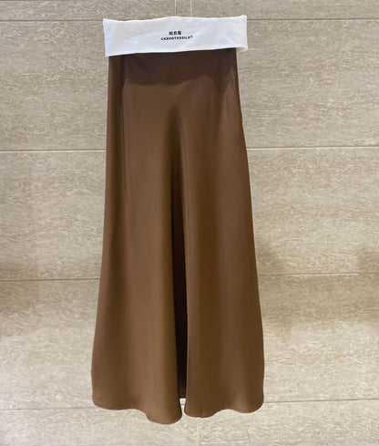 Rose – Glossy High-Waist Fishtail Skirt