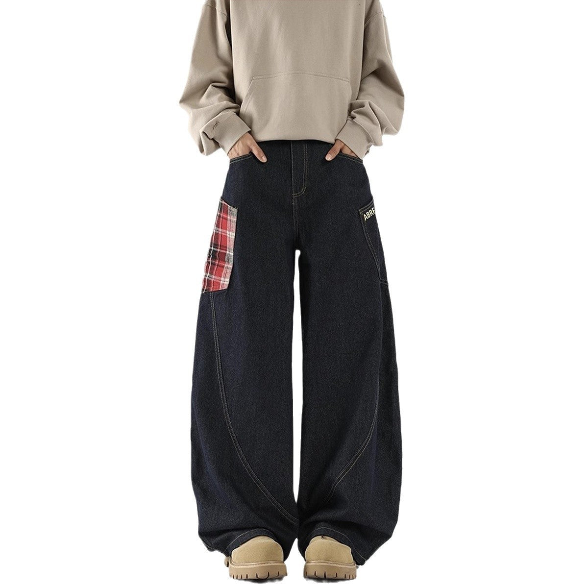 Kelvin – Retro Cargo Jeans with Large Pockets