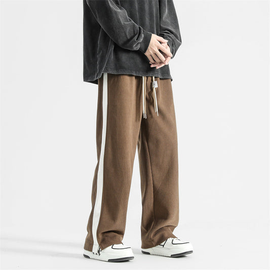 Bruce – Corduroy Retro Straight-Leg Pants