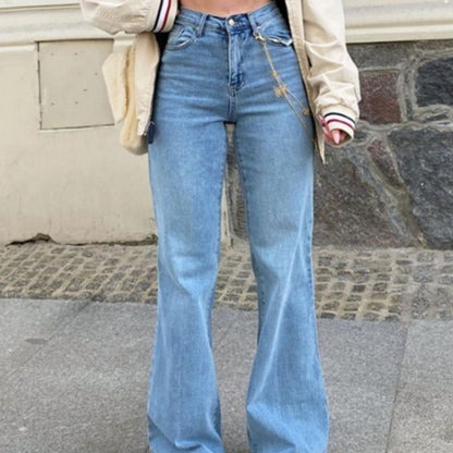 Anne – Women's Mid-Waist Stitching Jeans