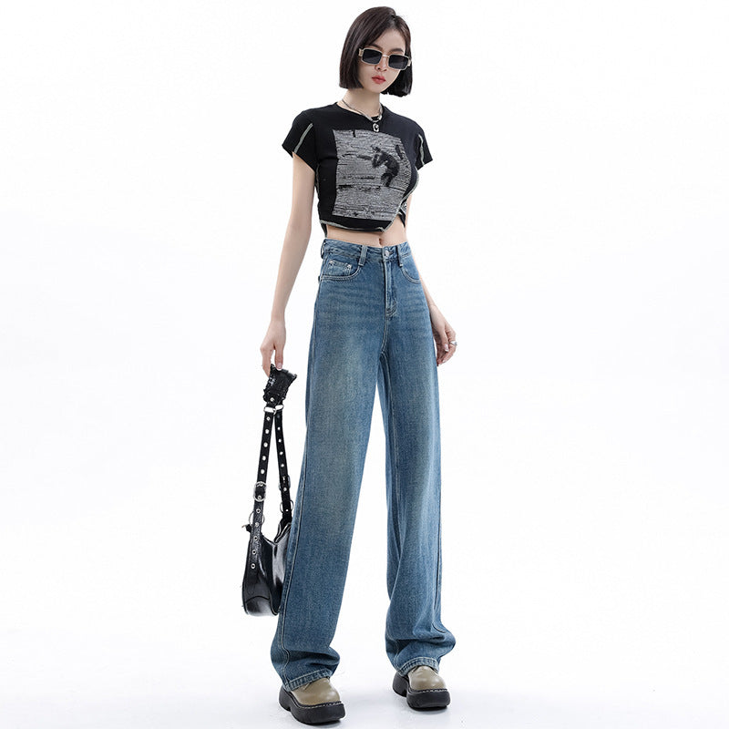 Anne – Light-Colored Wide-Leg Jeans