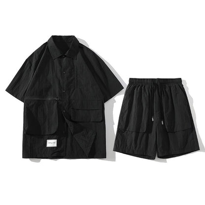 Shannon – Versatile Polo Collar Shirt and Shorts Set