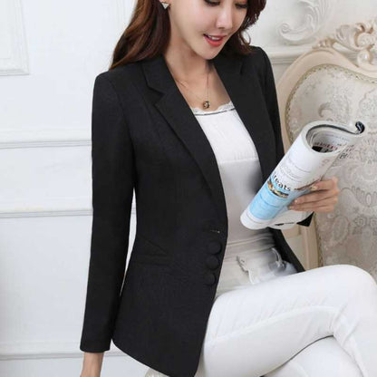 Helen – Women's Plus Size Long-sleeved Blazer