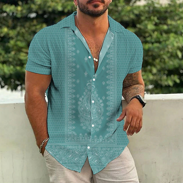 Gordon – Printed Short Sleeve Polo Shirt