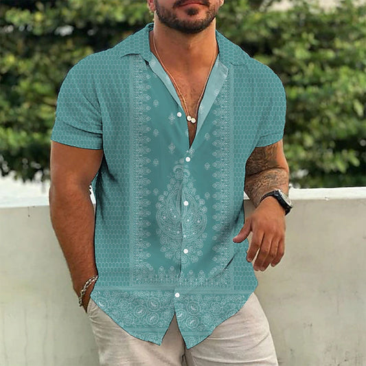 Gordon – Printed Short Sleeve Polo Shirt