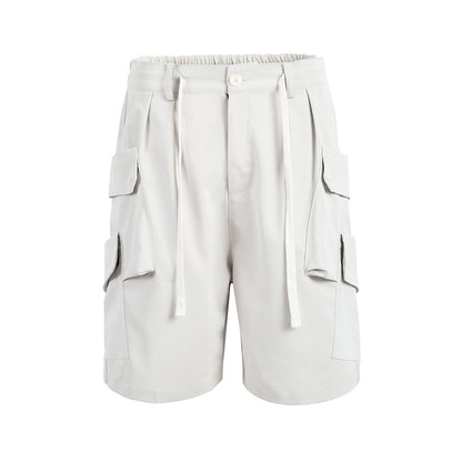 Bob – Men's Loose Straight Shorts with Irregular Pockets
