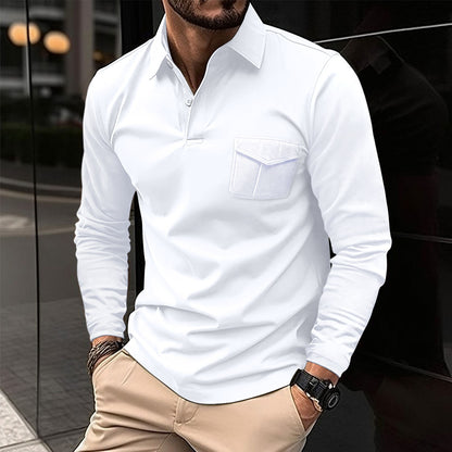 Hugh – Casual Polo with Asymmetric Style