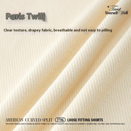 Kris – Embroidered Men's Curved Shorts