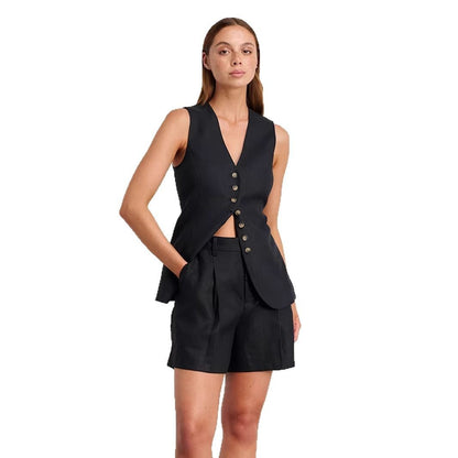 Lauren – Commuter Cotton Linen Shorts Suit