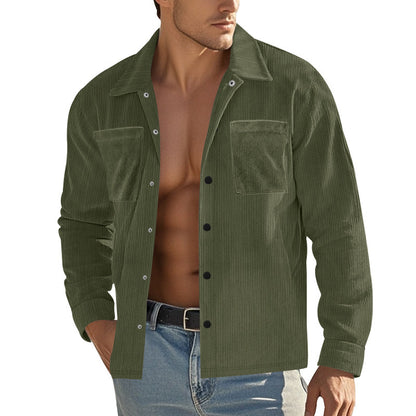 Nicholas – Men's Heavy Corduroy Cardigan Shirt