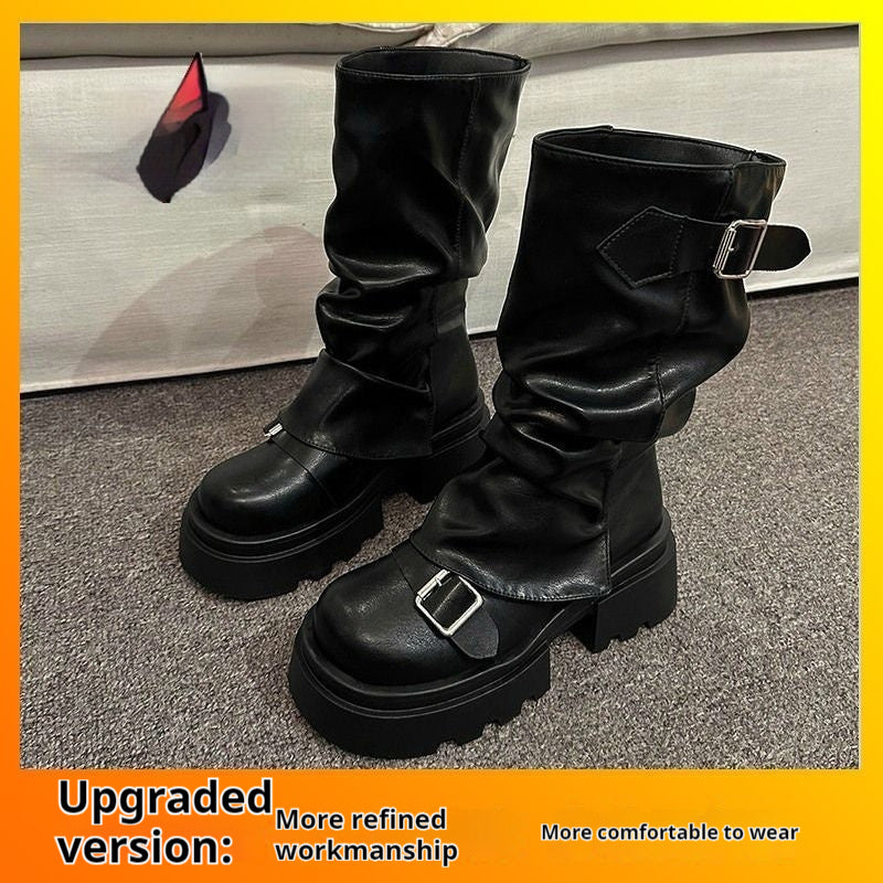 Abigail – Retro Thick Sole Boots