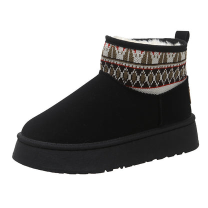 Kimberley – Ethnic Style Vegan Leather Short Boots