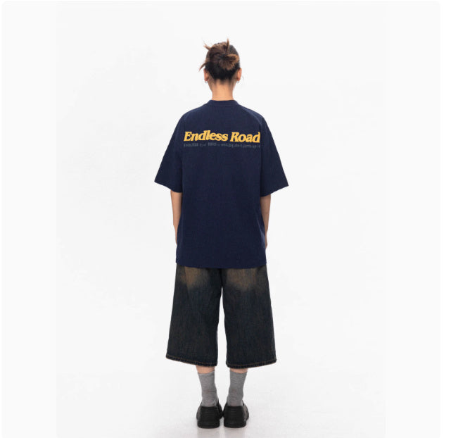 Emma – American-Style Printed Cotton T-shirt