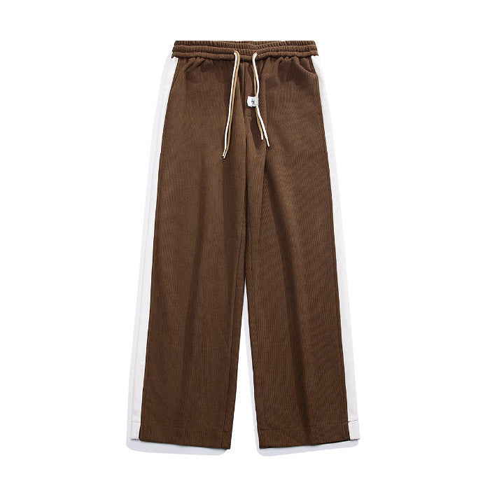 Bruce – Corduroy Retro Straight-Leg Pants