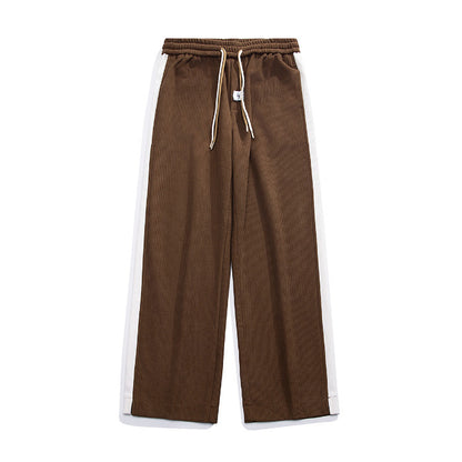 Bruce – Corduroy Retro Straight-Leg Pants
