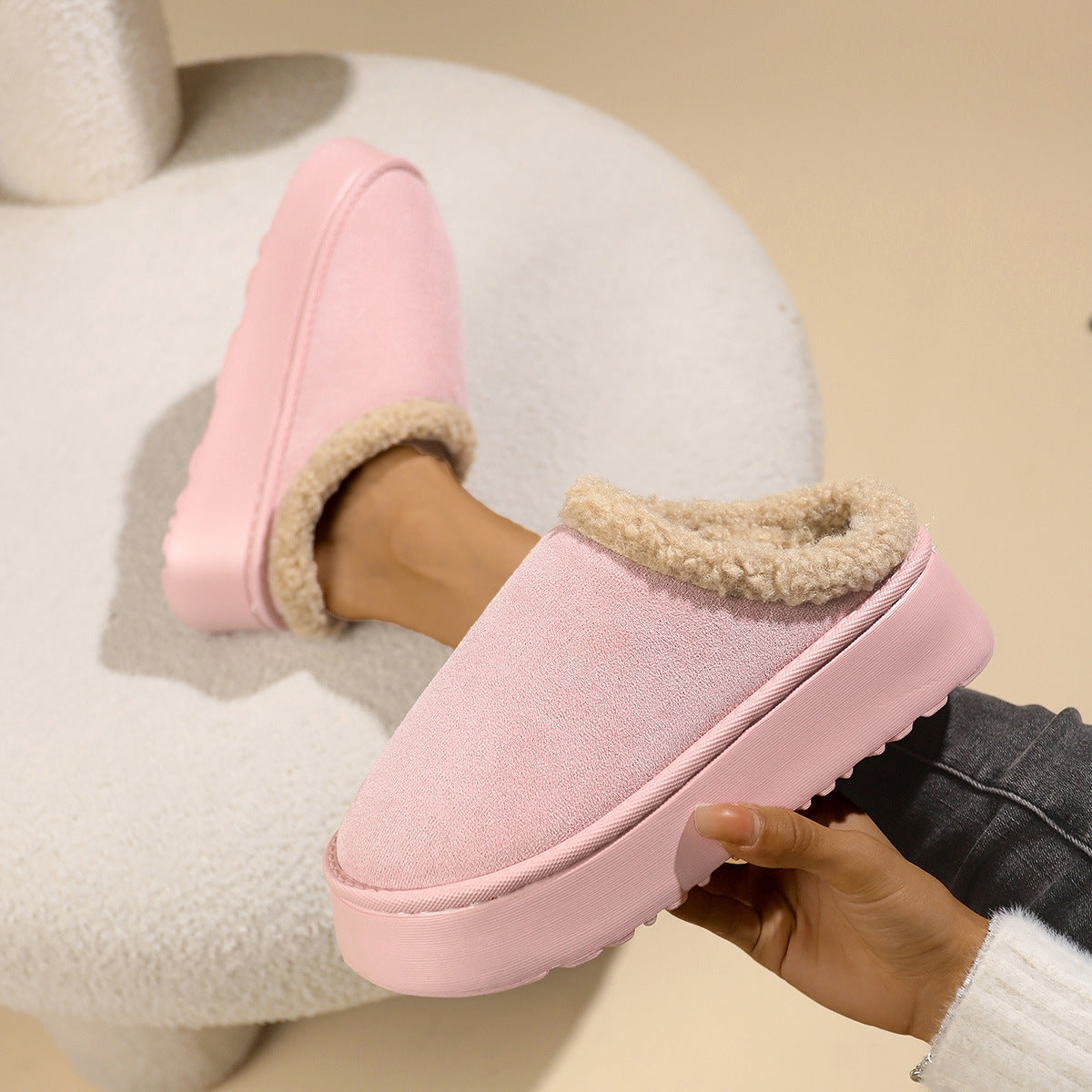 Faith – Women's Indoor Vegan Suede Slippers