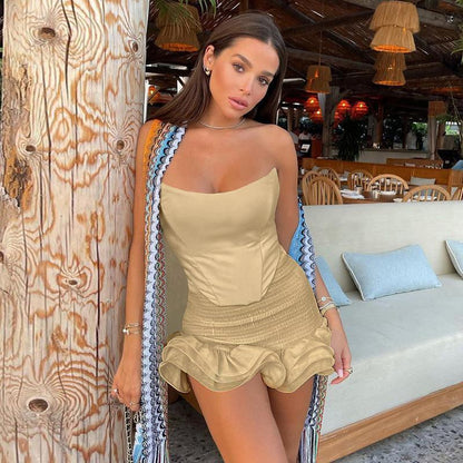 Hayley – Two-Piece Ruffle Skirt Set