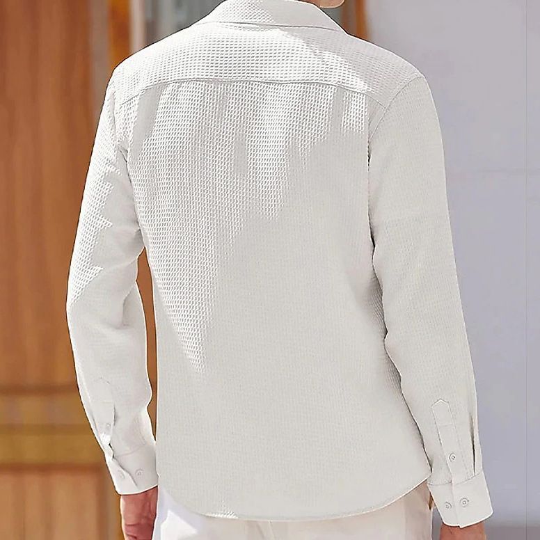 Edward – Men's Solid Long-Sleeve Cardigan