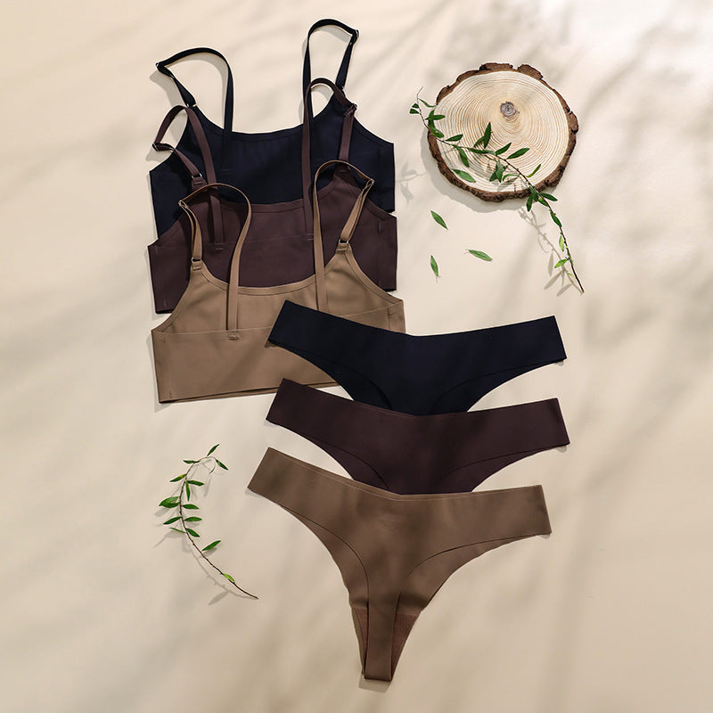 Grace – Seamless Ice Silk Lingerie Set