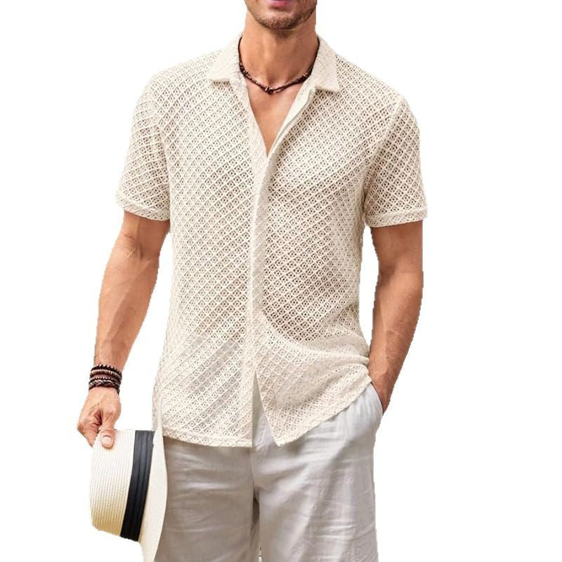 Dennis – Mesh Short Sleeve Beach Shirt