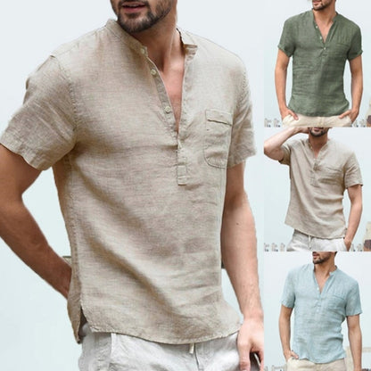 John – Casual Men's Linen Polo Shirt