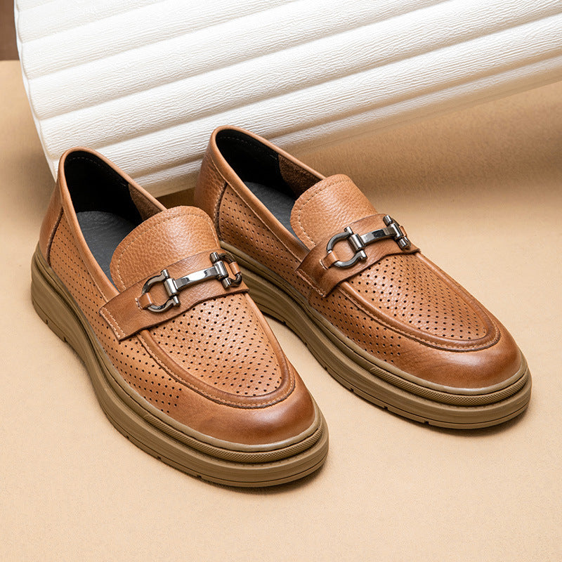Nathan – Men's Breathable Vegan Leather Slip-on Loafers