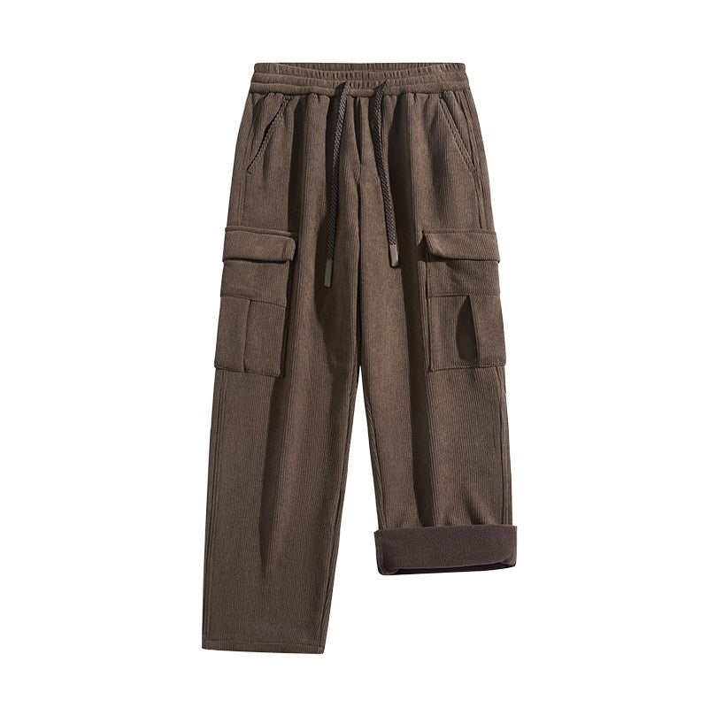 Shaun – Retro Fleece-Lined Corduroy Pants