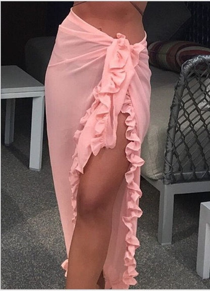 Tanya – Sun-proof Beach Skirt with Chiffon Lace