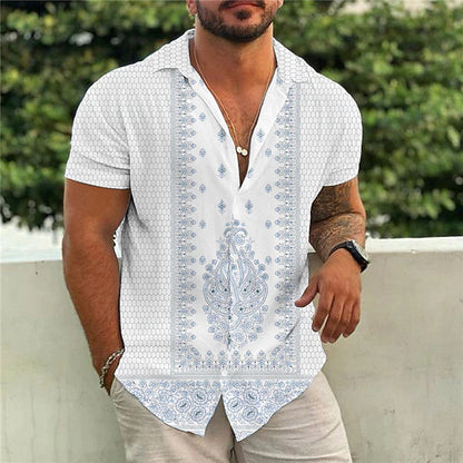 Gordon – Printed Short Sleeve Polo Shirt
