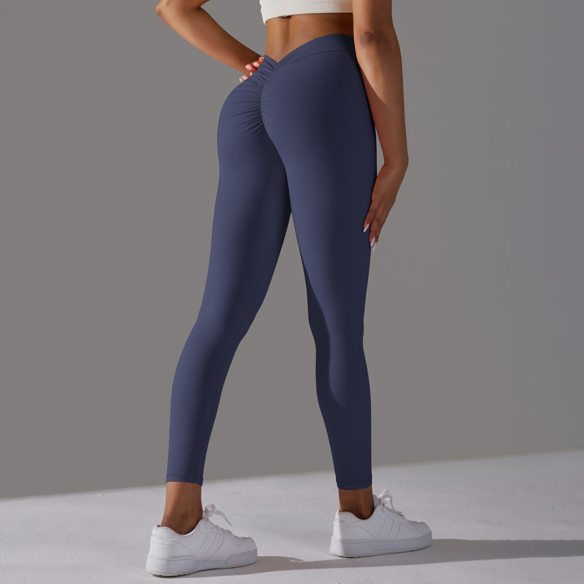 Vanessa – Brushed V Waist Pleated Yoga Pants