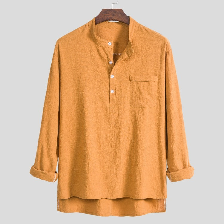 Nathan – Casual Long Sleeve Polo Shirt