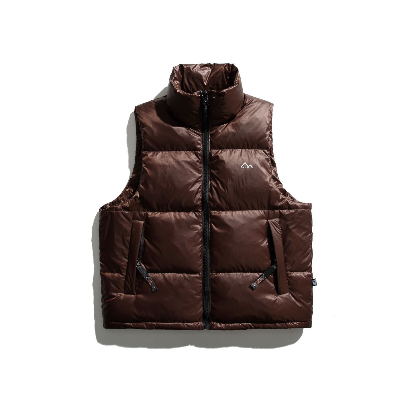 Alan – Glossy Printed Down Vest