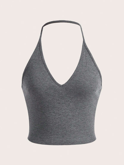 Deborah – Summer Crop Halter Top